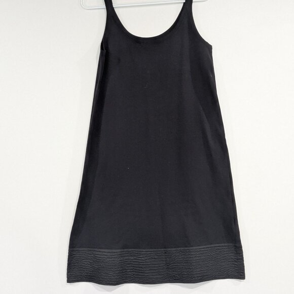 Eileen Fisher Sleeveless Tank Dress with Stitching Details Black Size XS - Picture 1 of 3